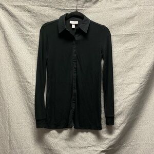 Isabel Maternity by Ingrid & Isabel Black Button-Down Shirt